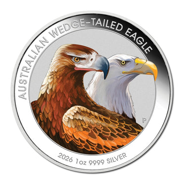 2026 Wedge-Tailed Eagle 1oz Silver Coloured