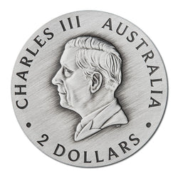 2026 Butterfly 2oz Silver Antiqued Coloured Coin
