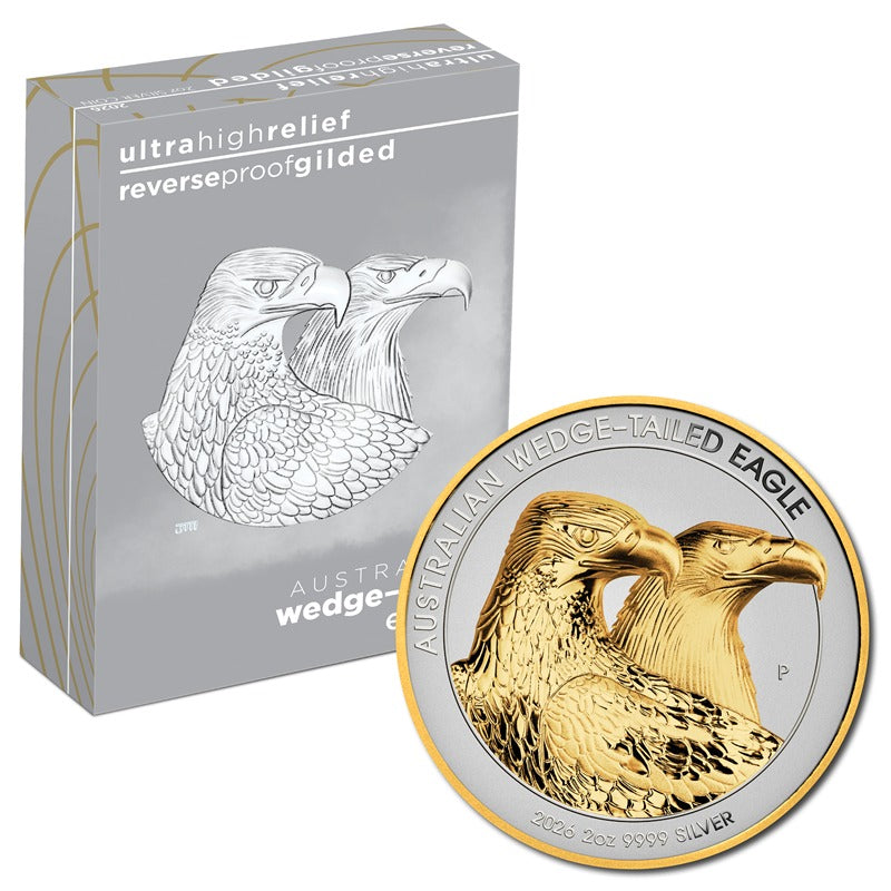 2026 Wedge-Tailed Eagle Ultra High Relief 2oz Silver Enhanced Reverse Proof