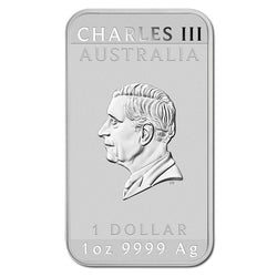 2026 Golden Dragon Rectangular Coloured 1oz Silver