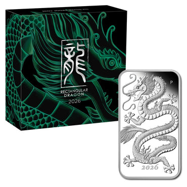 2026 Dragon Rectangular 1oz Silver Proof