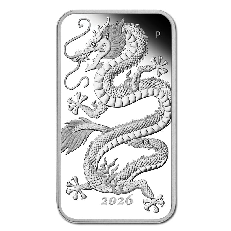 2026 Dragon Rectangular 1oz Silver Proof