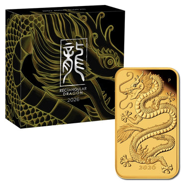 2026 Dragon Rectangular 1oz Gold Proof