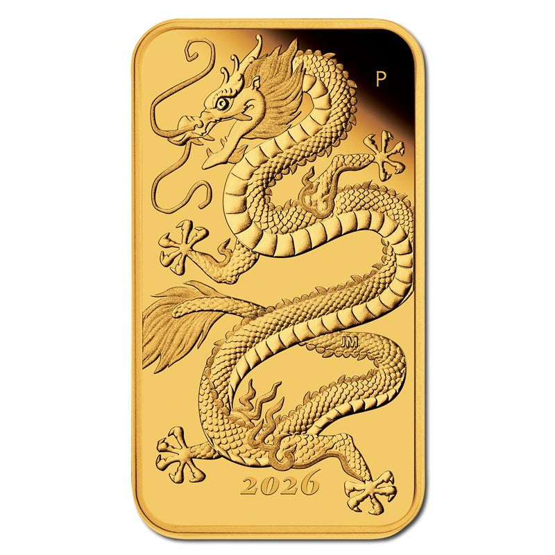 2026 Dragon Rectangular 1oz Gold Proof