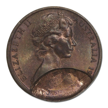2c (1966-84) Error Partial Brockage on Obverse nUNC
