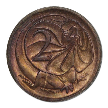 2c (1966-84) Error Partial Brockage on Obverse nUNC