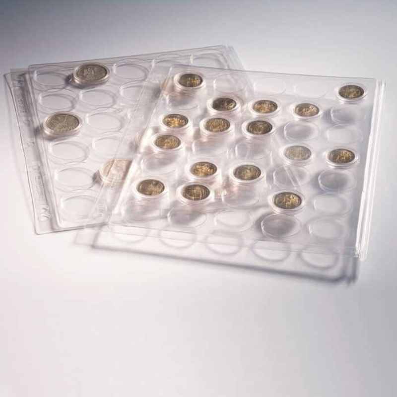 ENCAP Plastic Sheets for 30 Coin Capsules 32-33mm (Pk2)