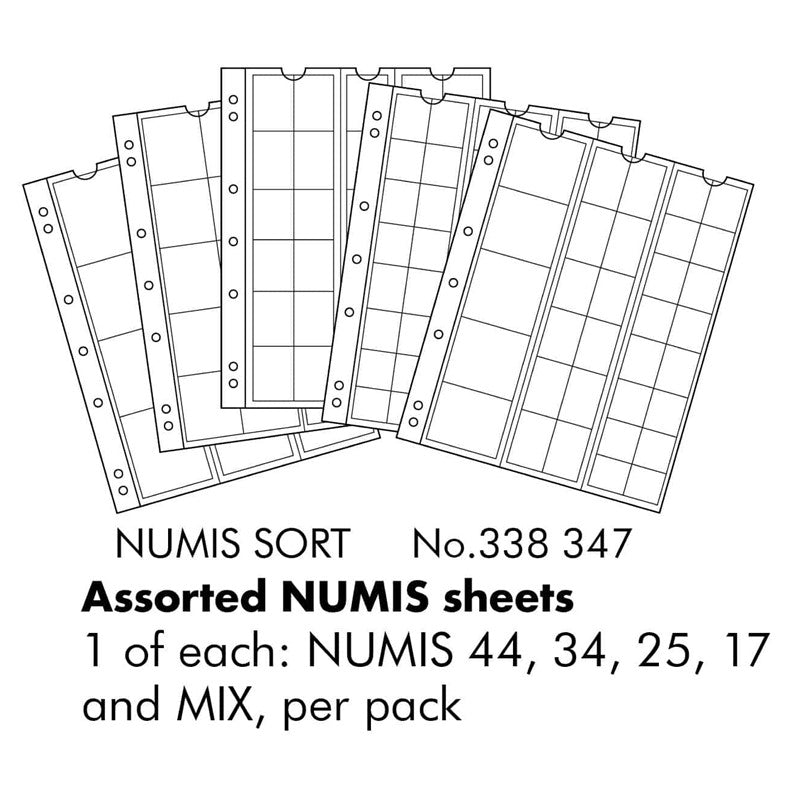 NUMIS Coin Sheets - Pack of 5