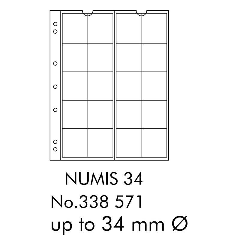 NUMIS Coin Sheets - Pack of 5