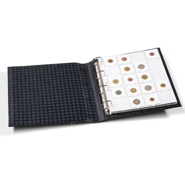 Grande Classic Ring Binder with Slipcase & 10 Sheets for 200 Coins - Black