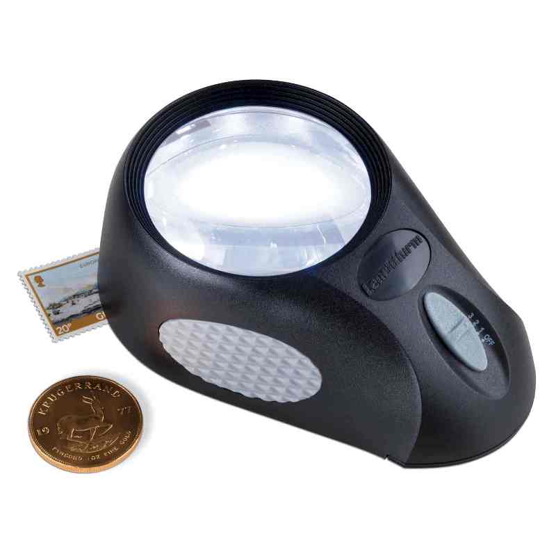 Lighthouse - Magnifer BULLAUGE with 5x magnification, 6 LED’s, 3 brightness settings