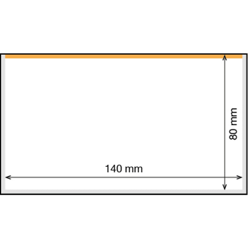 Basic Banknotes Sleeves 140 x 80mm - Pack of 50