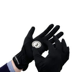 Microfibre Black Coin Gloves