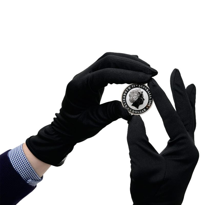 Microfibre Black Coin Gloves