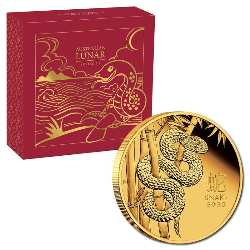 Australia 2025 Year of the Snake Gold Proof Coins