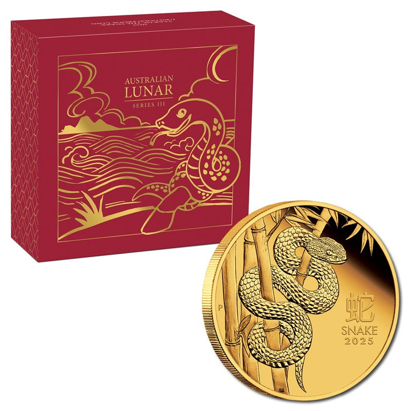 Australia 2025 Year of the Snake Gold Proof Coins