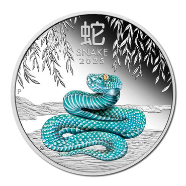 2025 Year of the Snake Coloured 1oz Silver Proof