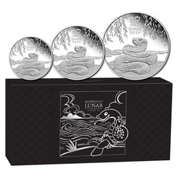 2025 Year of the Snake 3 Coin Silver Proof Set