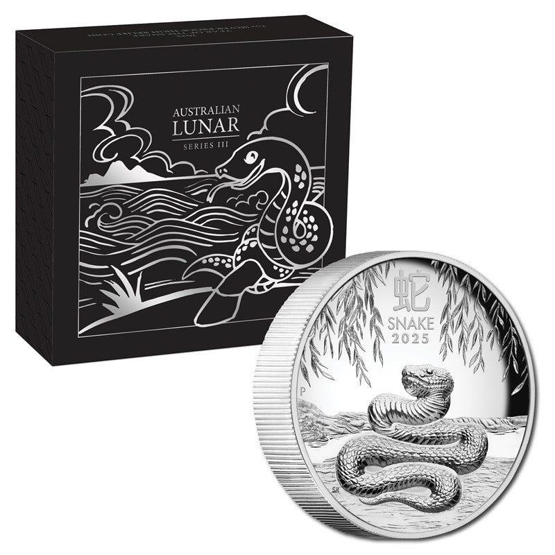 2025 Year of the Snake High Relief 1oz Silver Proof