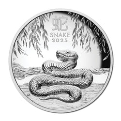 2025 Year of the Snake High Relief 1oz Silver Proof