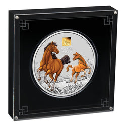 2026 Year of the Horse 1 Kilo Silver Coin with Gold Privy Mark - PRE-ORDER