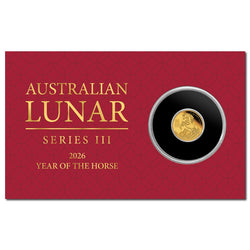 2026 Year of the Horse 0.5g Gold Proof Coin