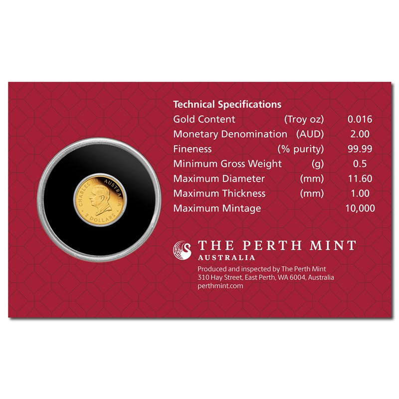 2026 Year of the Horse 0.5g Gold Proof Coin