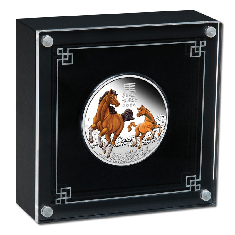 2026 Year of the Horse Coloured 1oz Silver Proof