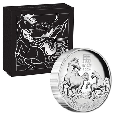 2026 Year of the Horse High Relief 1oz Silver Proof