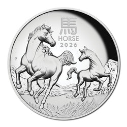 2026 Year of the Horse High Relief 1oz Silver Proof