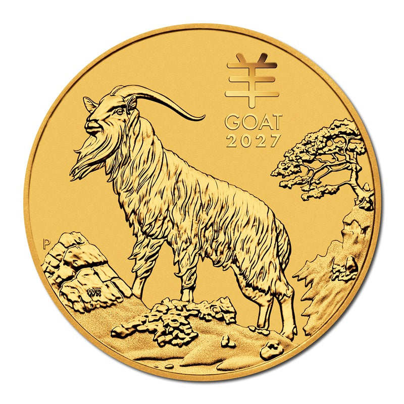 2027 Year of the Goat Gold Coins UNC
