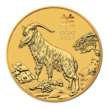 2027 Year of the Goat Gold Coins UNC