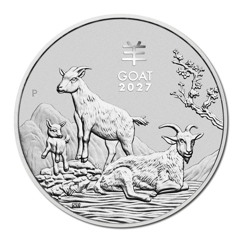 2027 Year of the Goat Silver Coins UNC