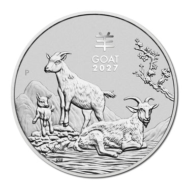 2027 Year of the Goat Silver Coins UNC