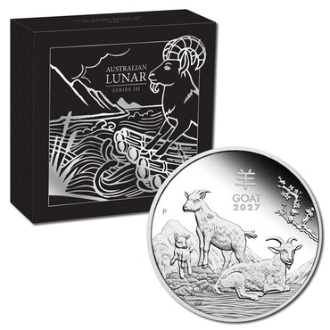 2027 Year of the Goat 1oz Silver Proof