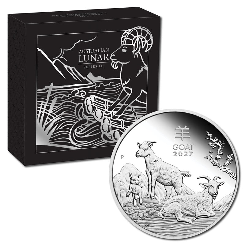 2027 Year of the Goat 1/2oz Silver Proof