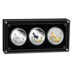2027 Year of the Goat 1oz Silver Trio Set