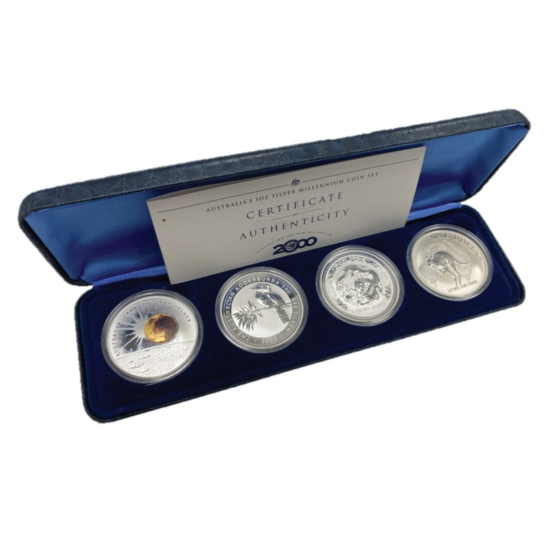 2000 Australia's 21st Century 4 Coin Silver Proof Set