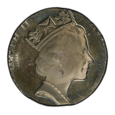 50c (1985-97) Struck on 10c Planchet Error PR67CAM