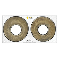 NSW 5 Shillings (Holey Dollar) 1813  on Charles IIII Mexico City Eight Reales 1802FT