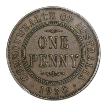 Australia 1930 Penny VF/VF+ PCGS VF35