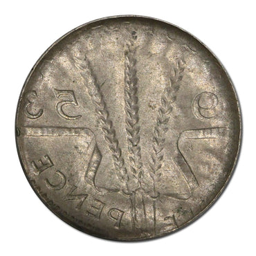 Australia 1953 Threepence Error Full Reverse Brockage