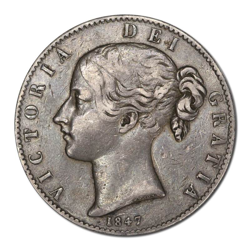 Great Britain 1847 Victoria Silver Crown S.3882 NVF