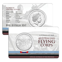 50c 2014-2016 Australia at War Complete 18 Coin Set in Album