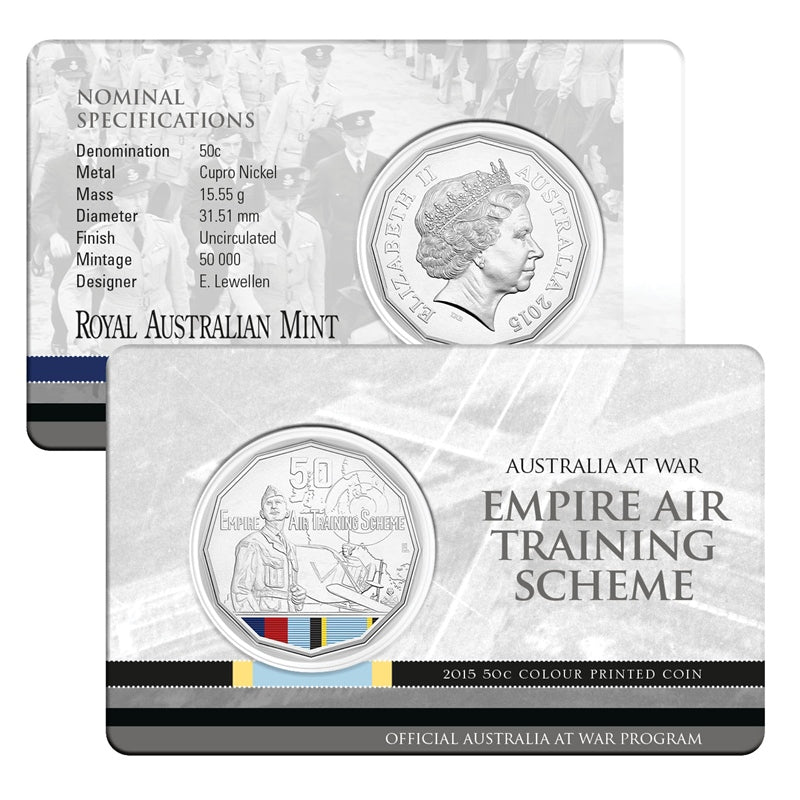 50c 2014-2016 Australia at War Complete 18 Coin Set in Album