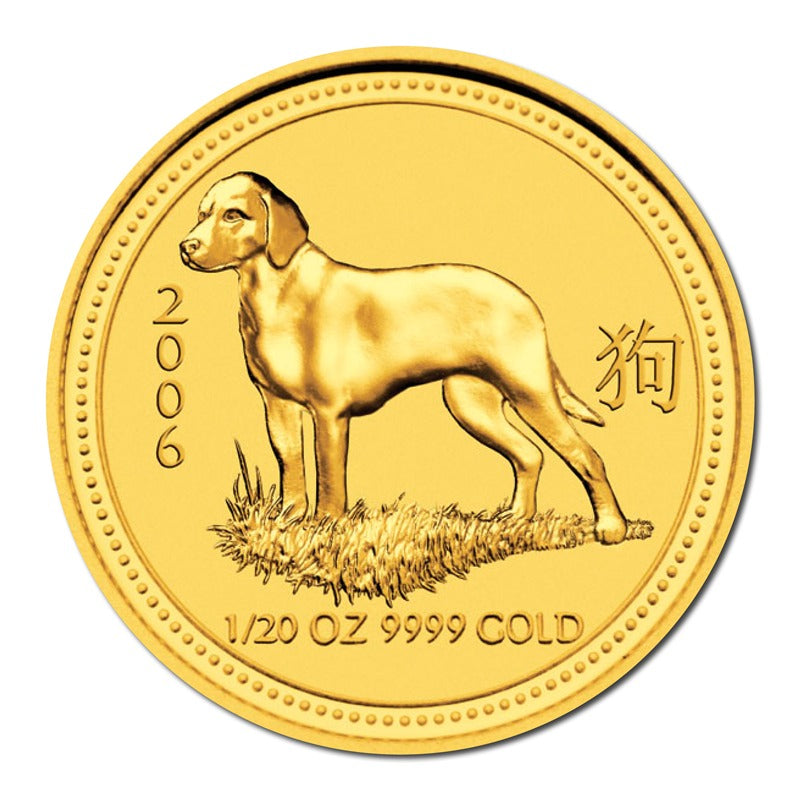 2006 Year of the Dog 1/20oz Gold UNC
