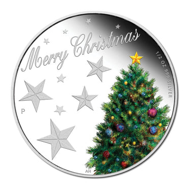 2013 Christmas 1/2oz Silver Coloured Proof