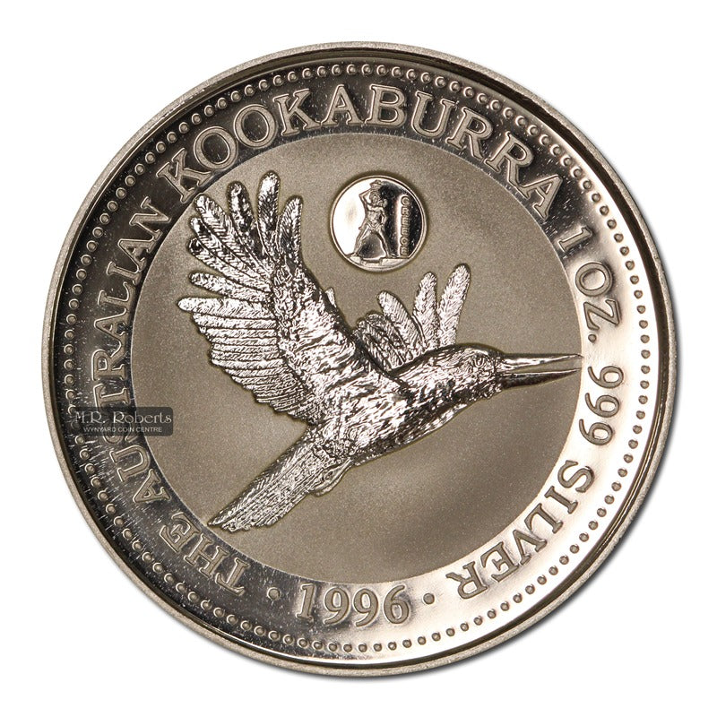 1996 Kookaburra 1oz Silver UNC - Greece Privy Mark
