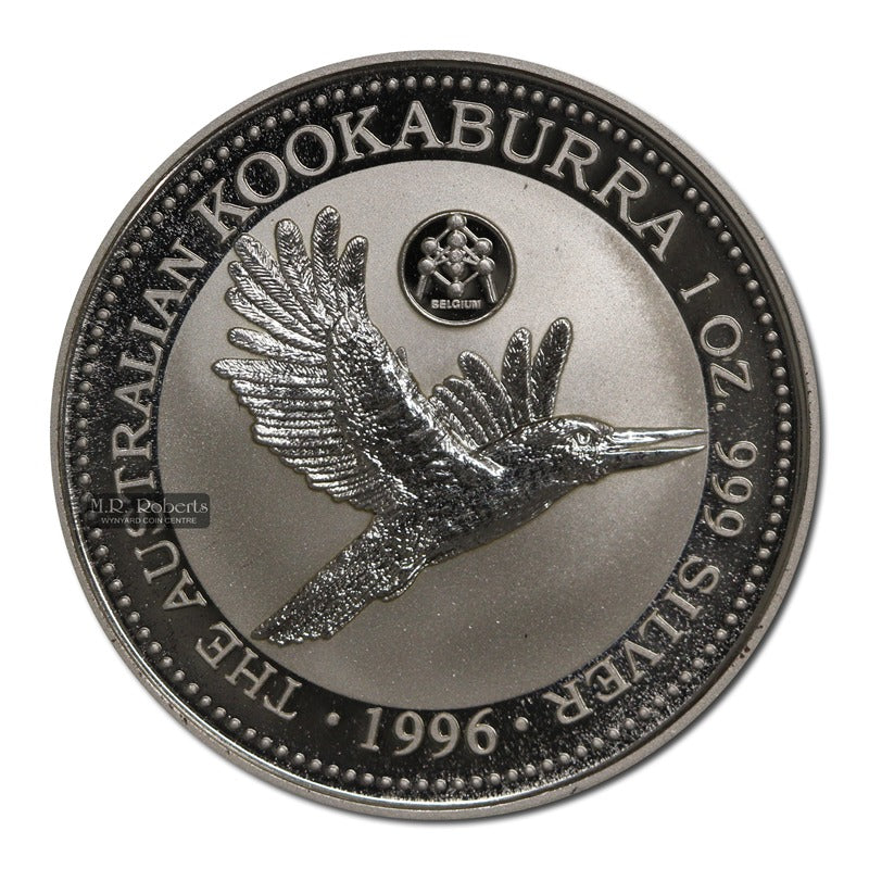 1996 Kookaburra 1oz Silver UNC - Belgium Privy Mark