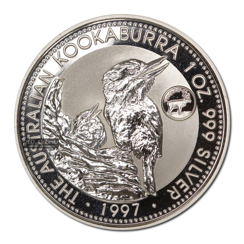 1997 Kookaburra 1oz Silver UNC - Finland Privy Mark